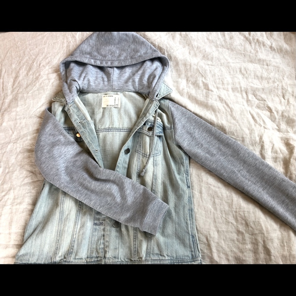 Jean/sweater jacket